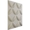 Ekena Millwork 19 5/8in. W x 19 5/8in. H Wallflower EnduraWall Decorative 3D Wall Panel Covers 2.67 Sq. Ft. WP20X20WAGBW - alternate 4
